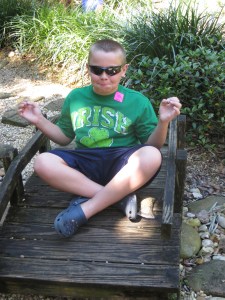 Yea, like he can be quiet enough to meditate. 